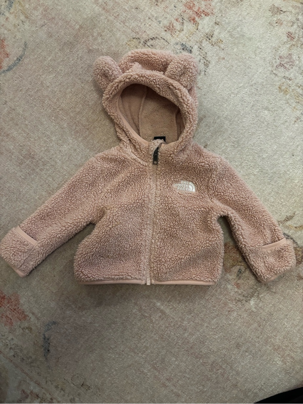North Face Pink Baby Campshire Zip Up 3-6 M